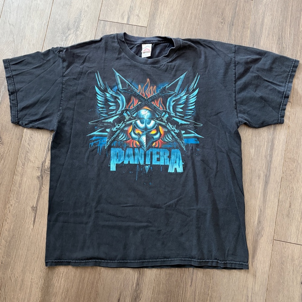 2007 Pantera Y2K Faded Black Vintage Band Shirt